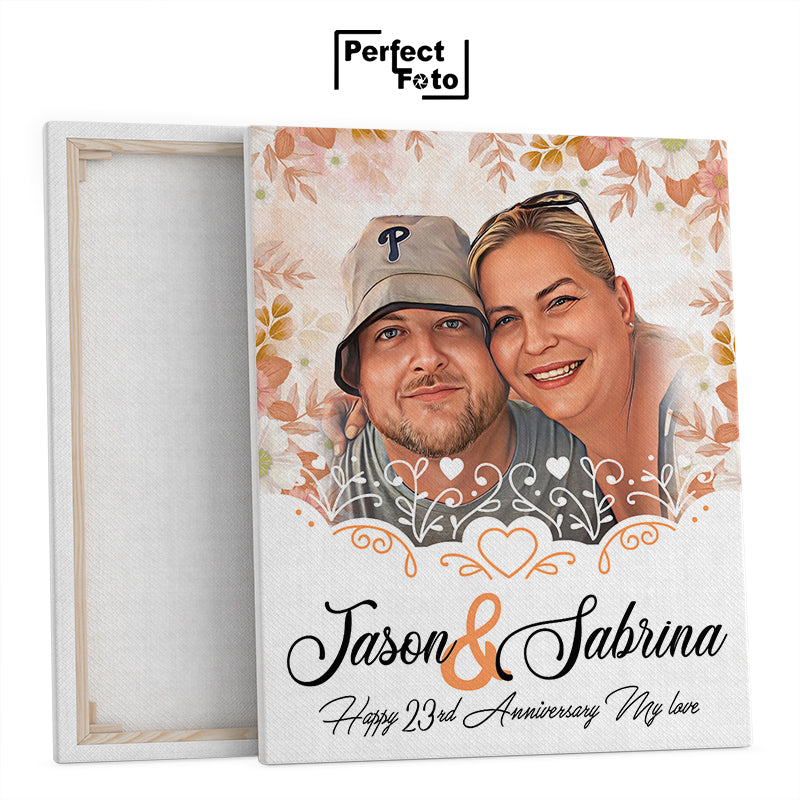 16x20 Customized Memorial Framed Canvas Design 2