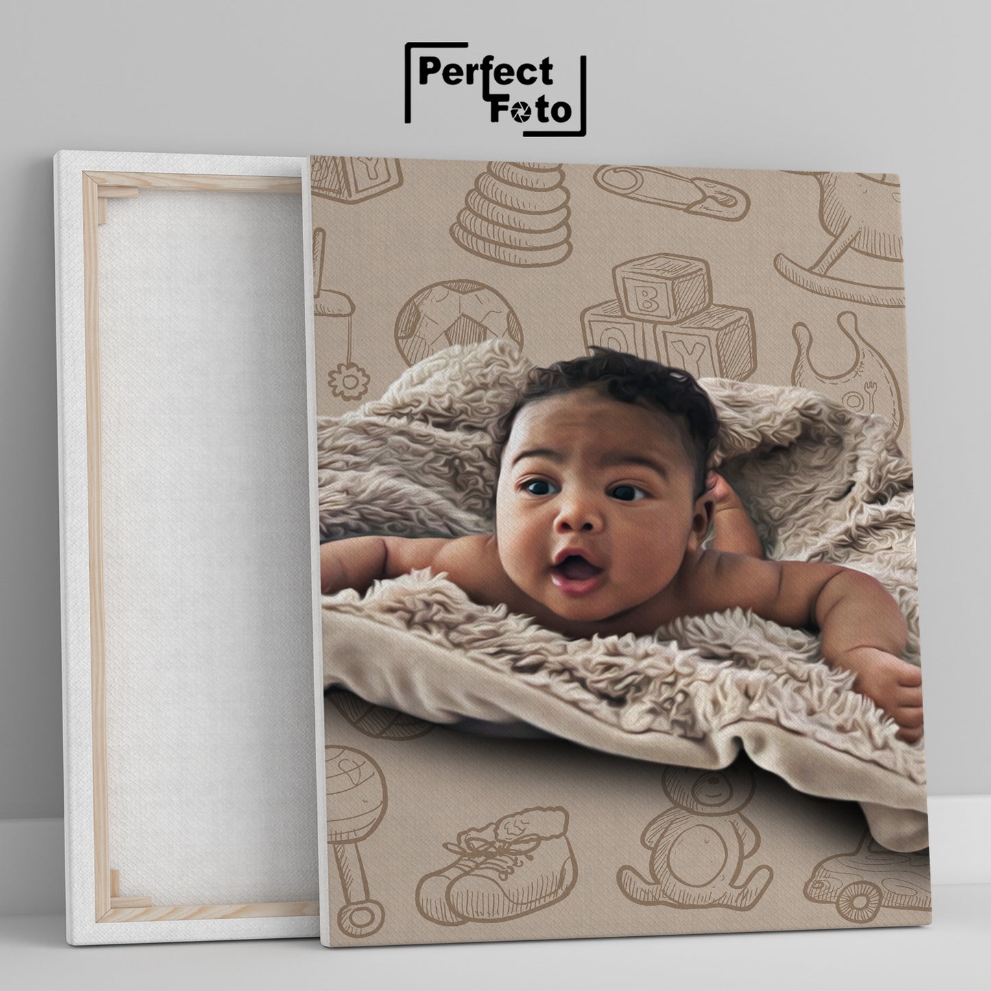 16x20 Custom Framed Canvas Design 4