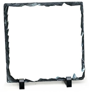Blank Square Slate Rock - Upload Your Photo