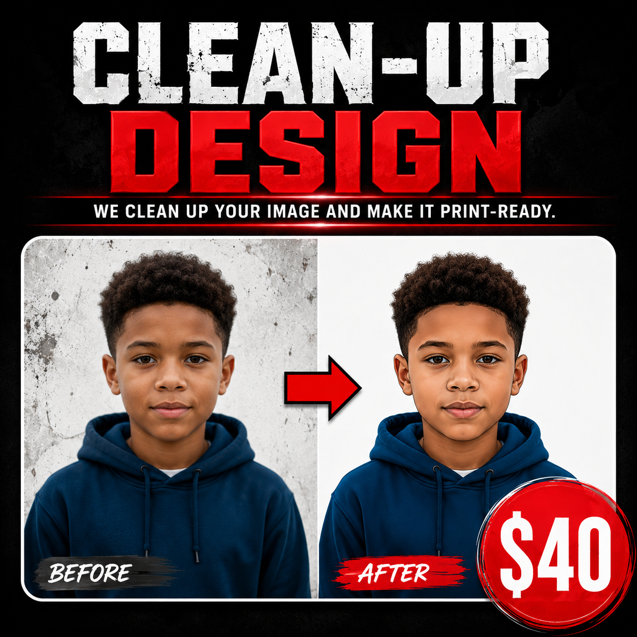 CLEAN UP LOGO/DESIGN