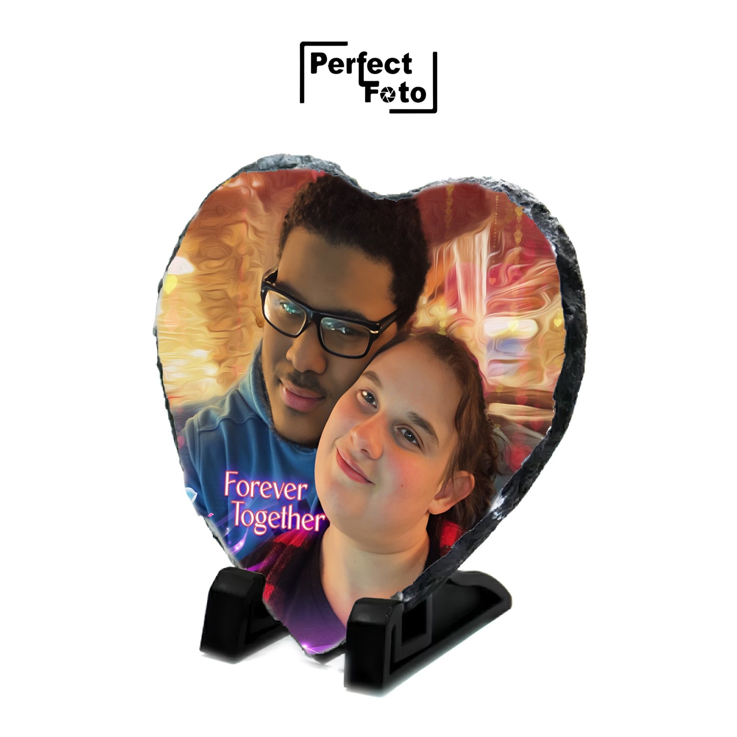 Custom Made Heart Slate Rock Design 5