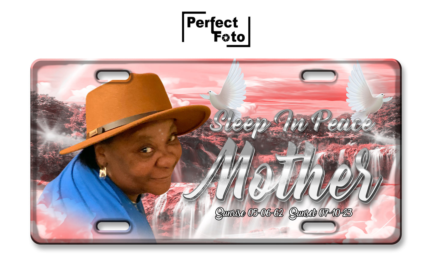 Custom Memorial License Plate - Design 10