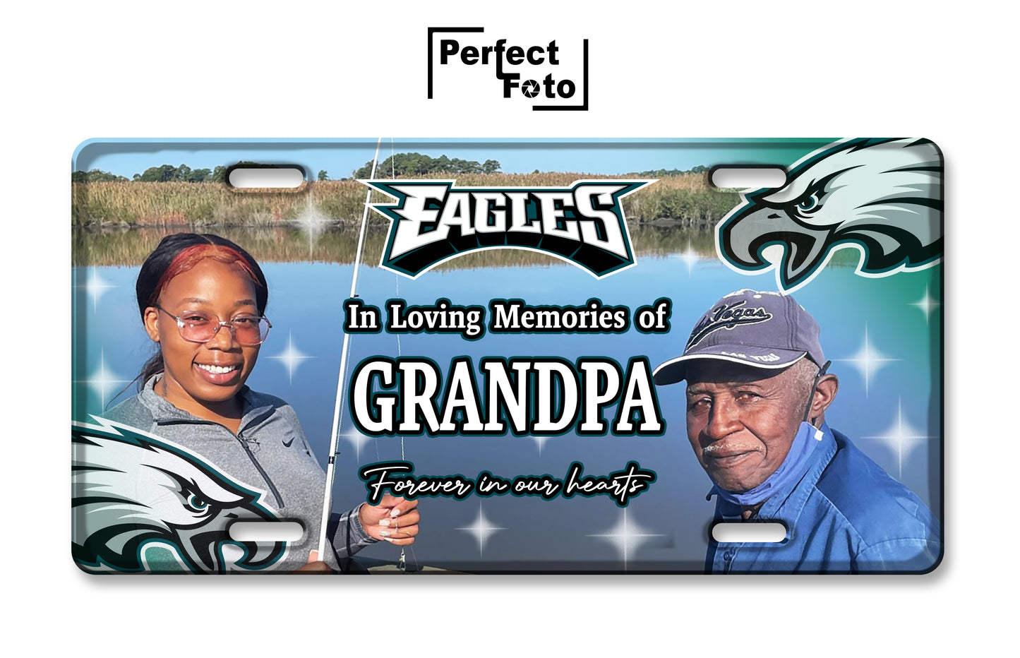 Custom Memorial License Plate - Design 8