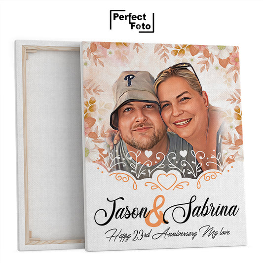 16x20 Customized Memorial Framed Canvas Design 2