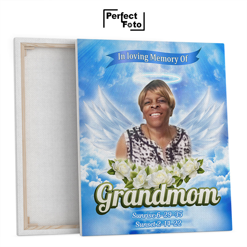 16x20 Custom Memorial Framed Canvas Design 4