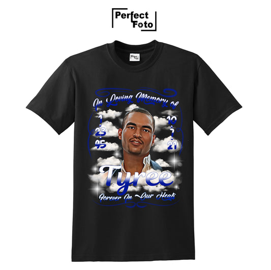 Airbrush Memorial Shirt Template 4