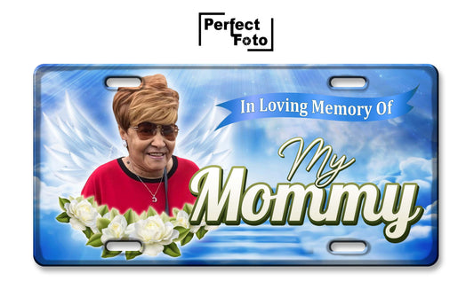 Custom Memorial License Plate -  Design 9