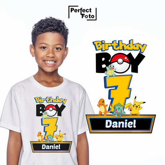Custom Made Kids Birthday Shirt - Design 22