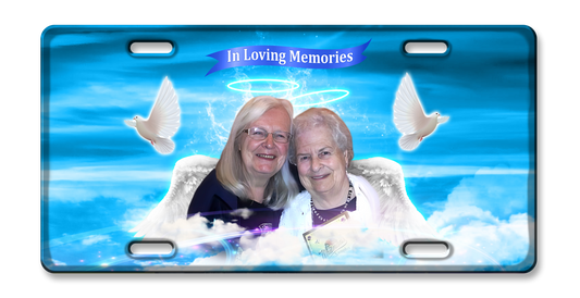 Custom Memorial License Plate - Design 6