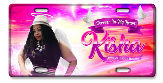 Custom Memorial License Plate - Design 4